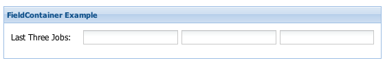 Ext.form.FieldContainer component