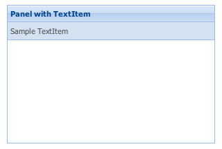 TextItem component